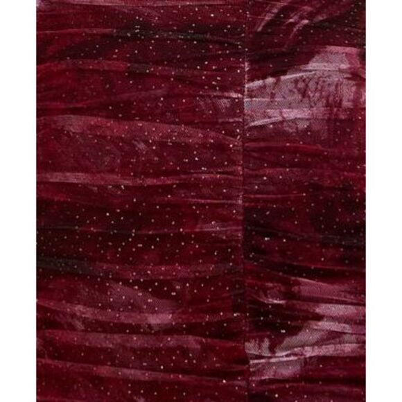 CITY STUDIO Womens Glittered Mesh Sleeveless V Neck Mini Cocktail Sheath Dress - Picture 4 of 4